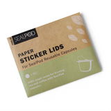 Sealpod Nespresso Compatible Compostable Paper Sticker Lids for reusable coffee capsules