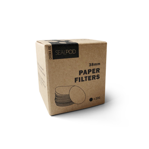 SealPod compostable paper filters for reusable coffee pods / capsules